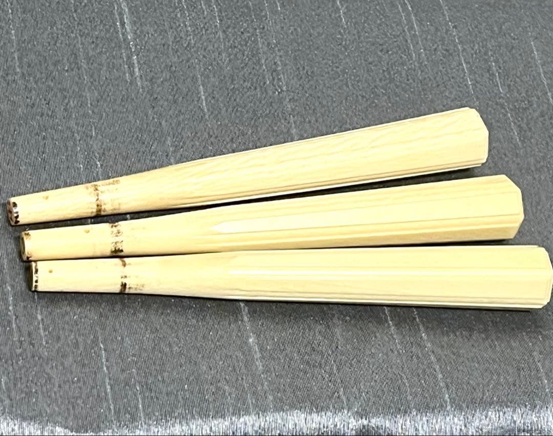 三味線 糸巻き 素六面取り 天然素材 3本セット