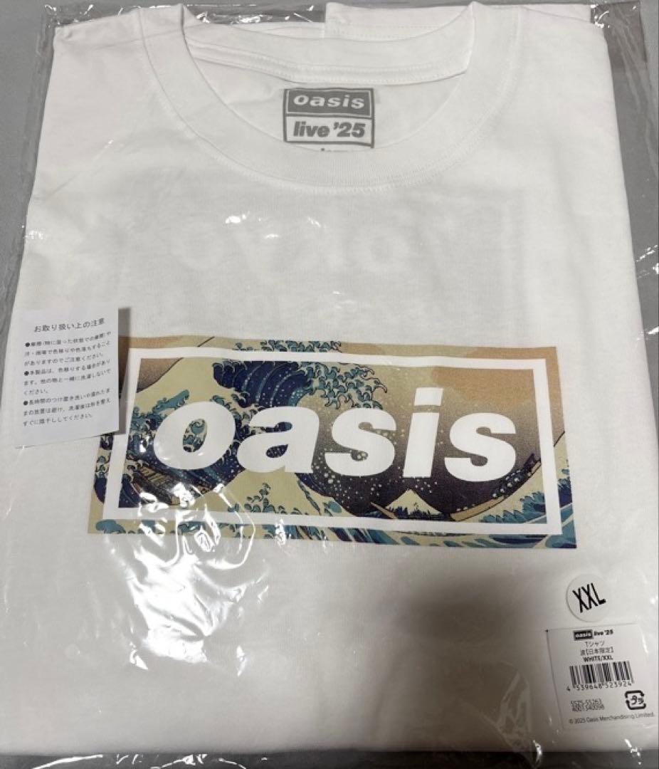 oasis live '25 オアシス 日本限定 波 Tシャツ XXL