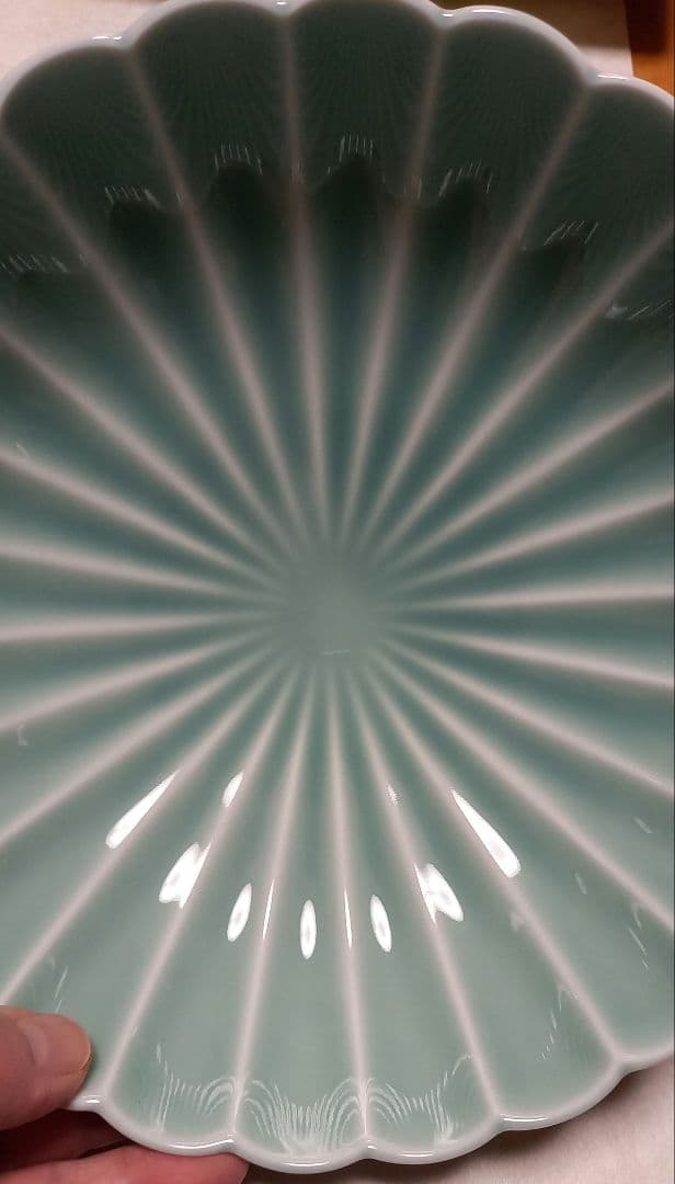 深川製磁 菊割鉢 菊割皿 中鉢 青磁 有田焼