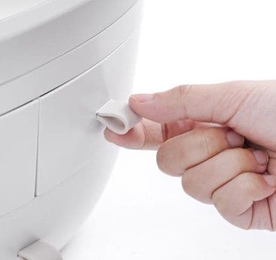 コスメボックス メイクボックス  鏡付き  上下分離 引き出し (LEDライト)