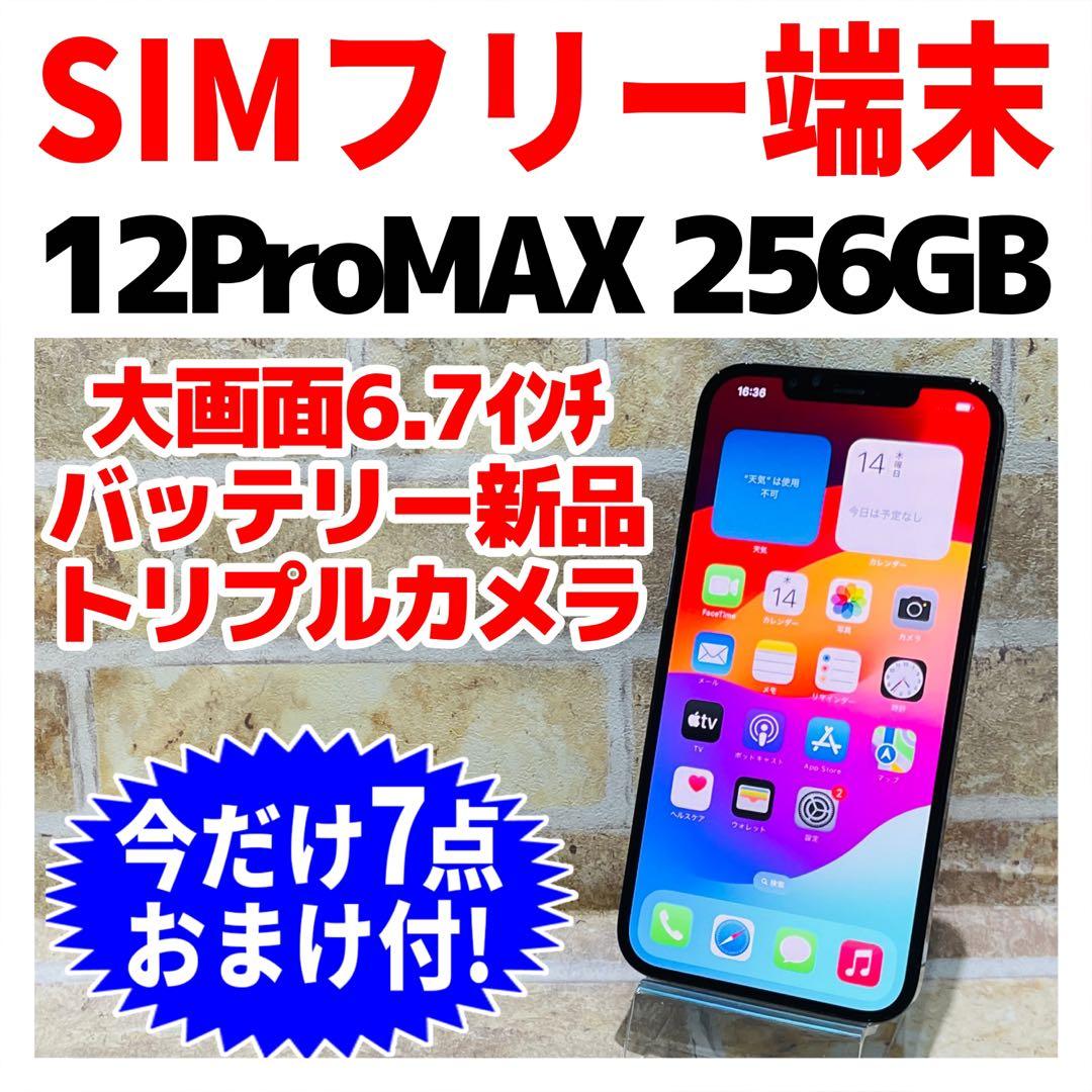 SIMフリー iPhone12ProMAX 256GB パシフィックブルー