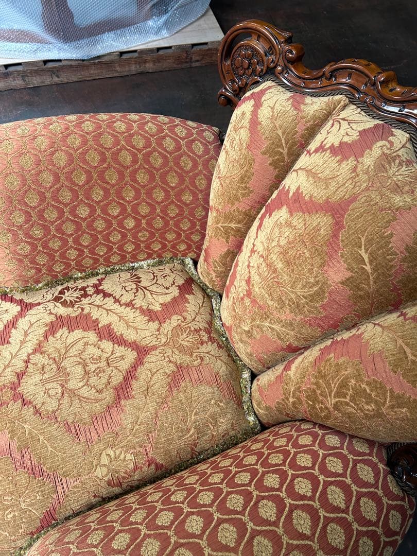 アンティーク アームチェア1人掛け金華山デザイン