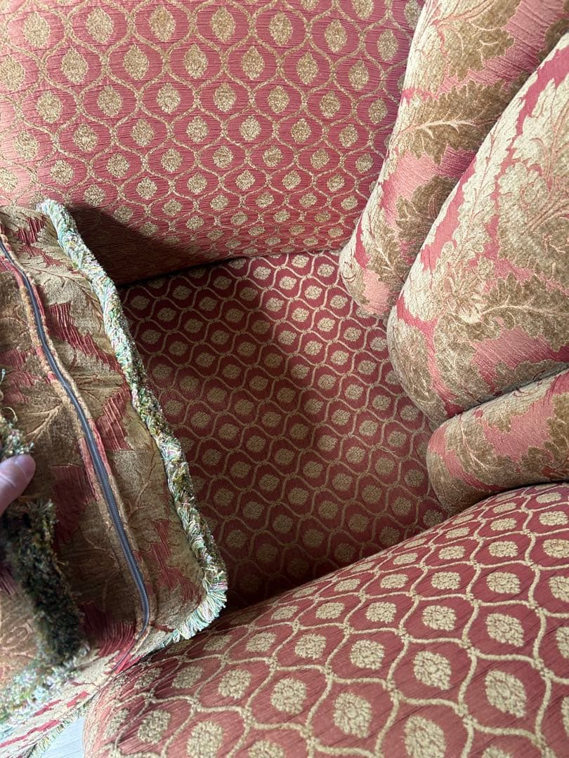 アンティーク アームチェア1人掛け金華山デザイン