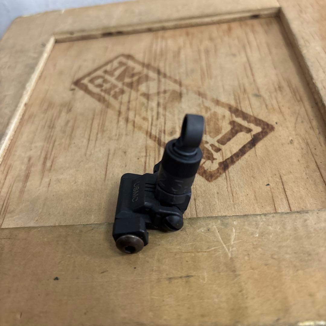 初期型　未使用　米軍実物　KNIGHTS リアサイイト 600 METER ⑬