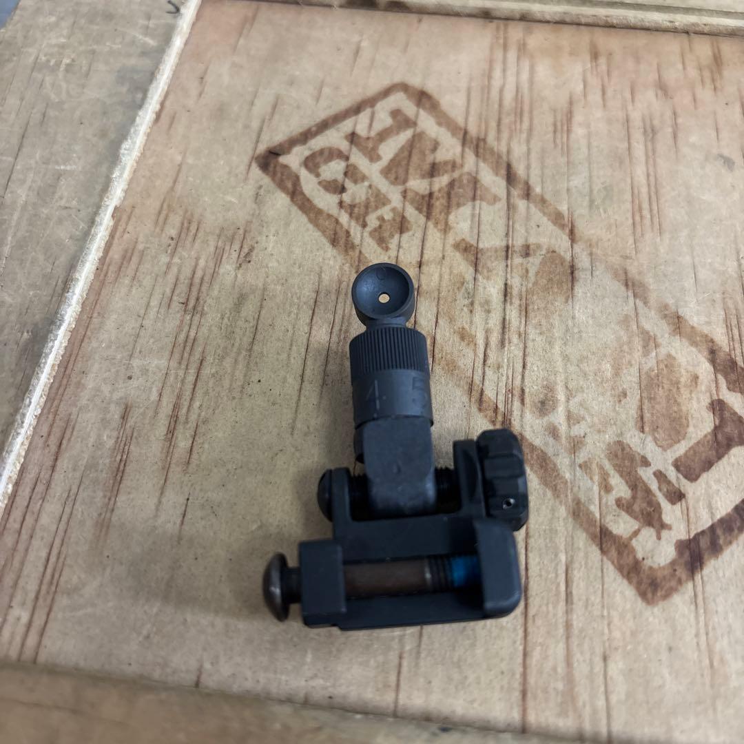 初期型　未使用　米軍実物　KNIGHTS リアサイイト 600 METER ⑬