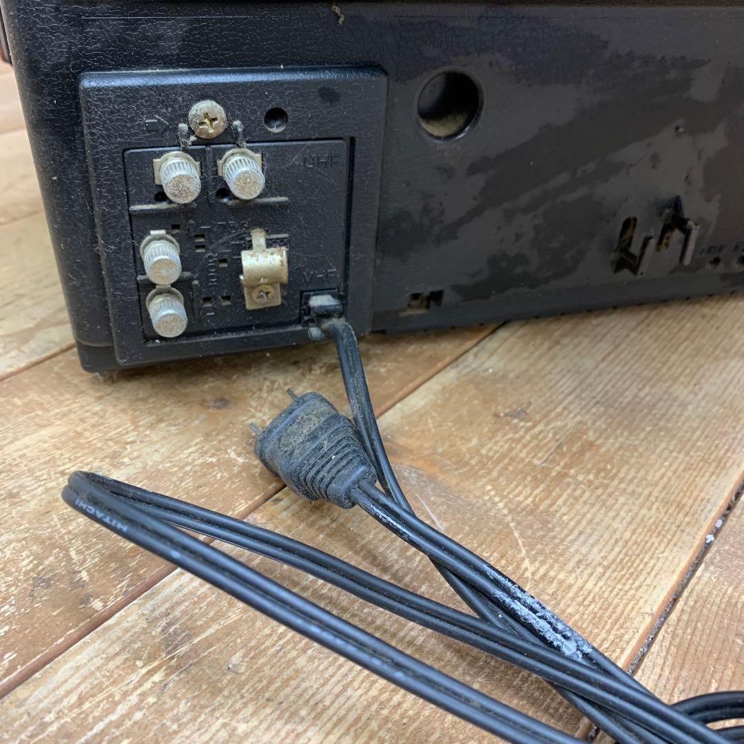 4F 【希少・レトロ】HITACHI 日立 12型 ブラウン管テレビ B12（赤