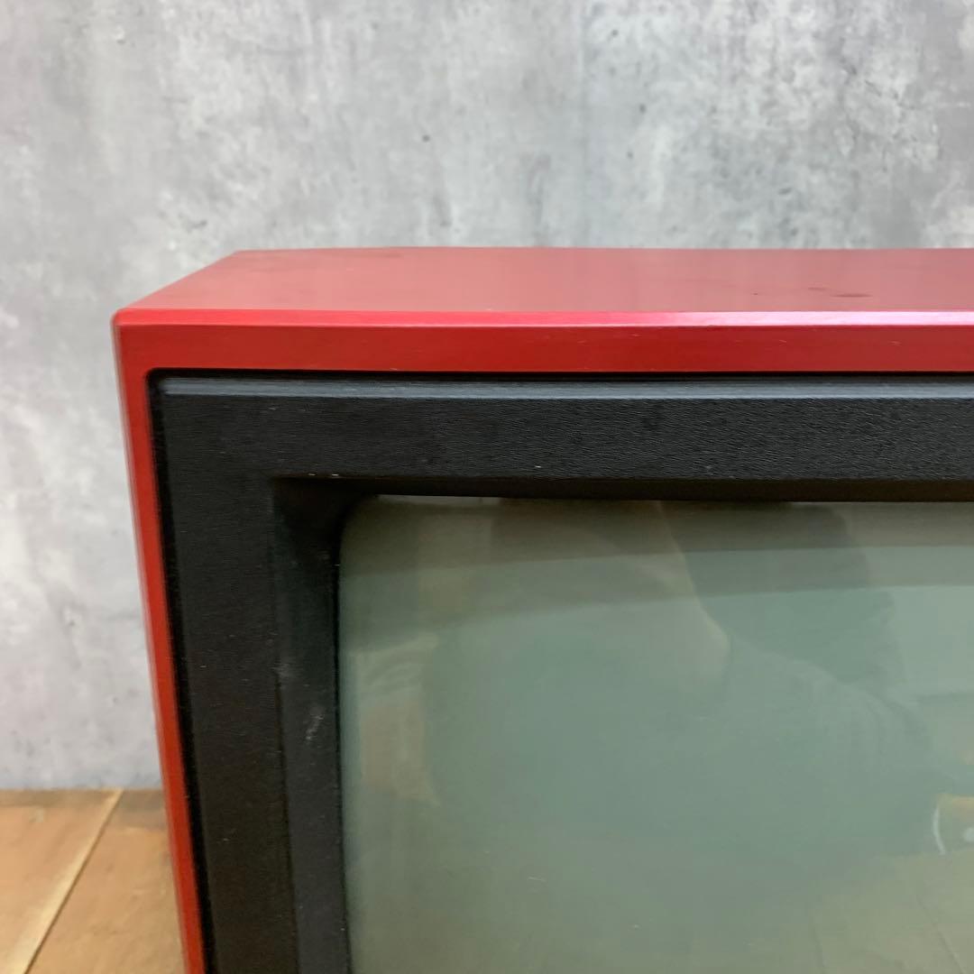 4F 【希少・レトロ】HITACHI 日立 12型 ブラウン管テレビ B12（赤