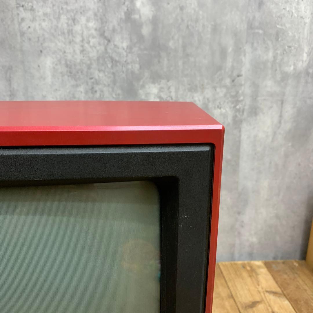 4F 【希少・レトロ】HITACHI 日立 12型 ブラウン管テレビ B12（赤
