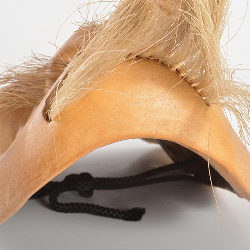 能面　能楽　雅楽　木彫　尉面　裕茂銘　C　R6856