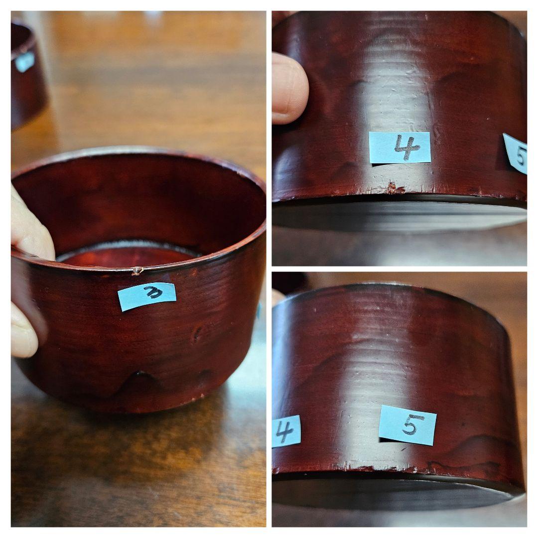 井川メンパ　6点セット　海野想次製造 未使用品