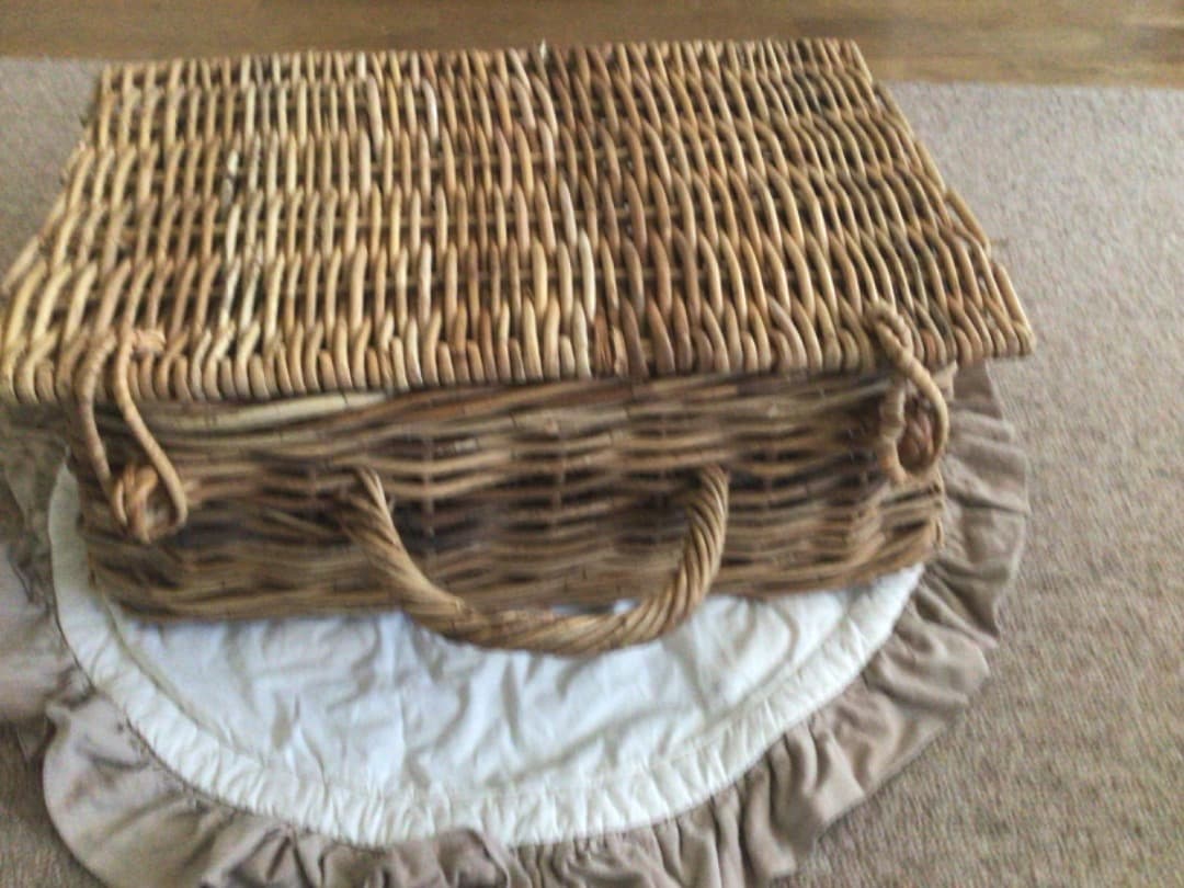 アラログ　ラタントランク　籐　大きいバスケットL