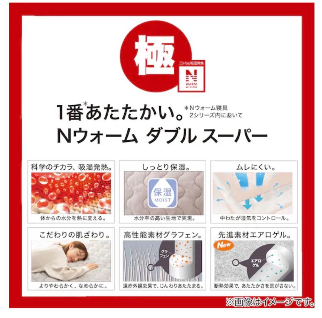 【未使用】ニトリ 置くだけ簡単 敷きパッド クイーン(Nウォームスーパー)