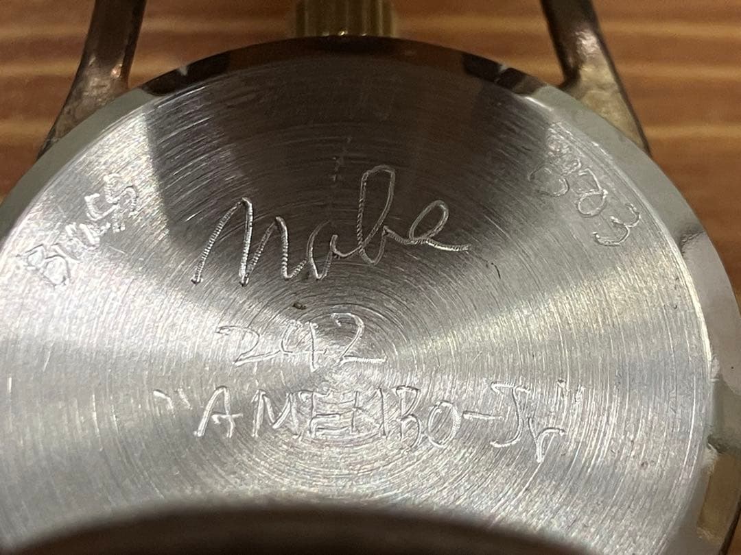 渡辺工房 nabe AMENBO Jr 腕時計真鍮 ハンドメイド アンティーク調