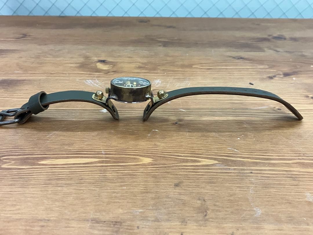 渡辺工房 nabe AMENBO Jr 腕時計真鍮 ハンドメイド アンティーク調