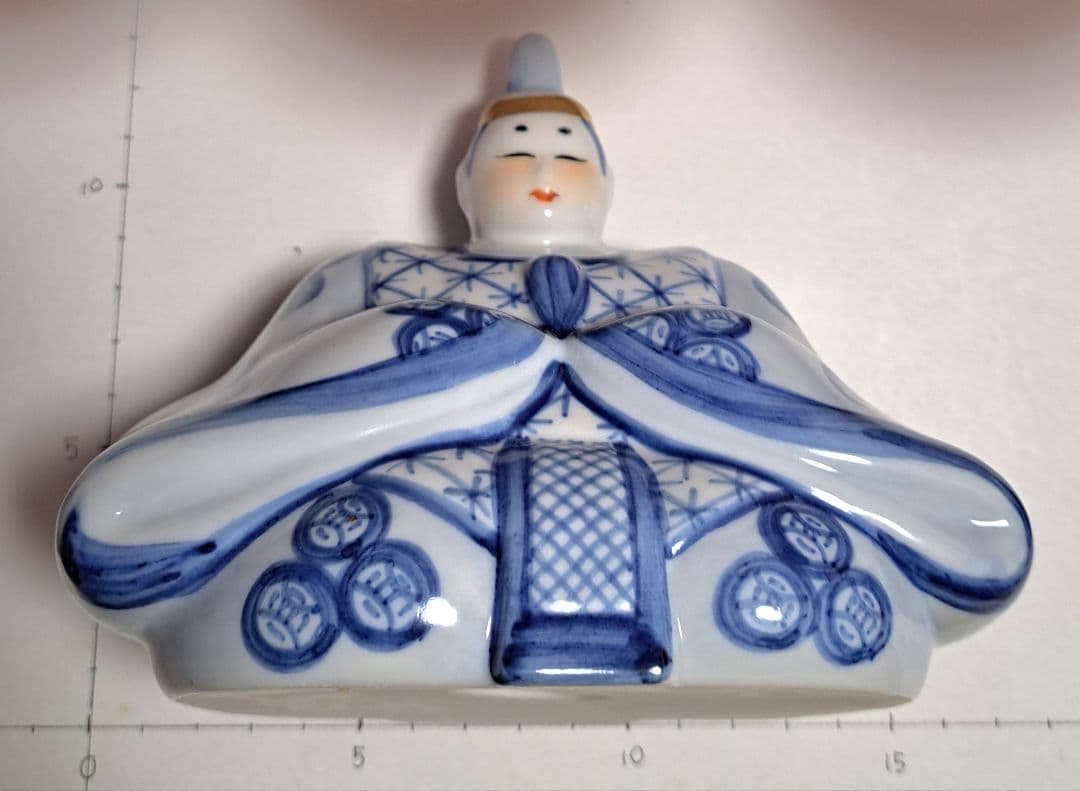 HO328さま専用 特価 k-③ 九谷焼 ひな人形 5号 親王飾り 染付