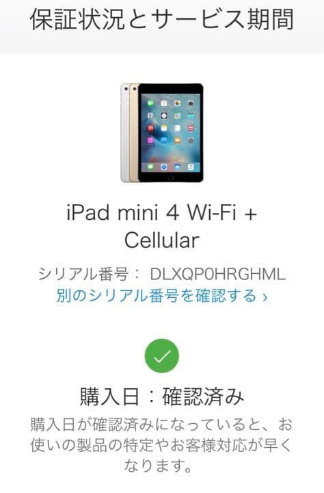 iPad mini 4 7.9インチ Retinaディスプレイ 64GB