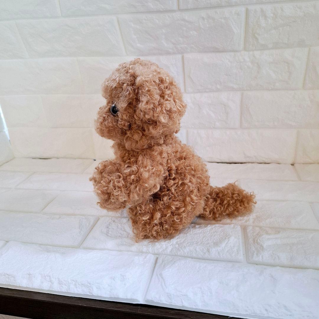 ぬいぐるみ、トイプードル、犬、ハンドメイド、オリジナル、パピー、全身可動