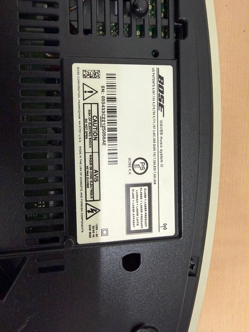 ラジオ・コンポ BOSE Wave Music System III