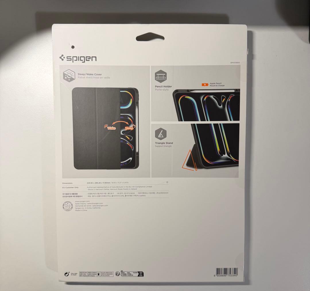 Spigen iPad pro 13インチ M5 M4 対応 ケース ブラック