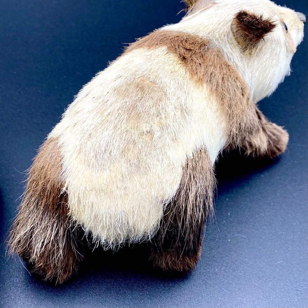 【骨董品】 リアルなパンダの置き物 2体セット 昭和レトロ アンティーク
