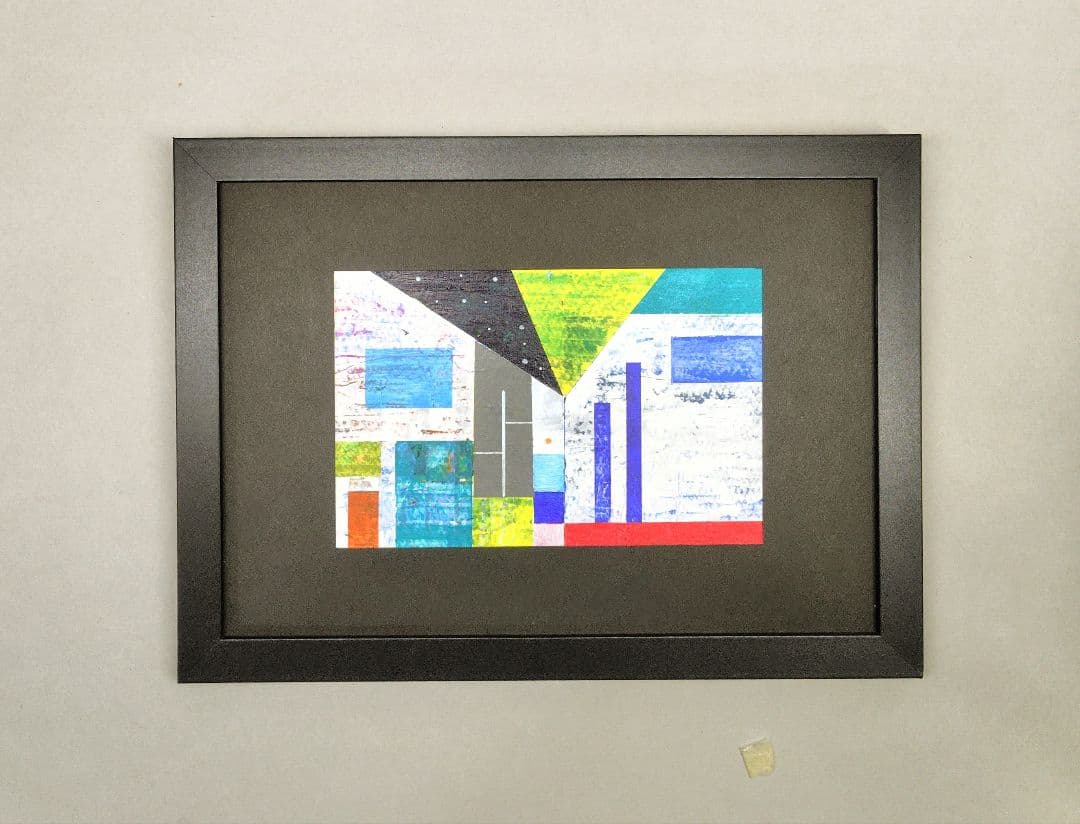 #原画アート「プライマリー」 手描きアクリル原画 マット仕様簡易フレーム入り