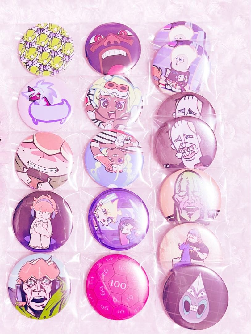 パンティ＆ストッキング TRIGGER 直筆サイン 缶バッジ 100種 アクスタ