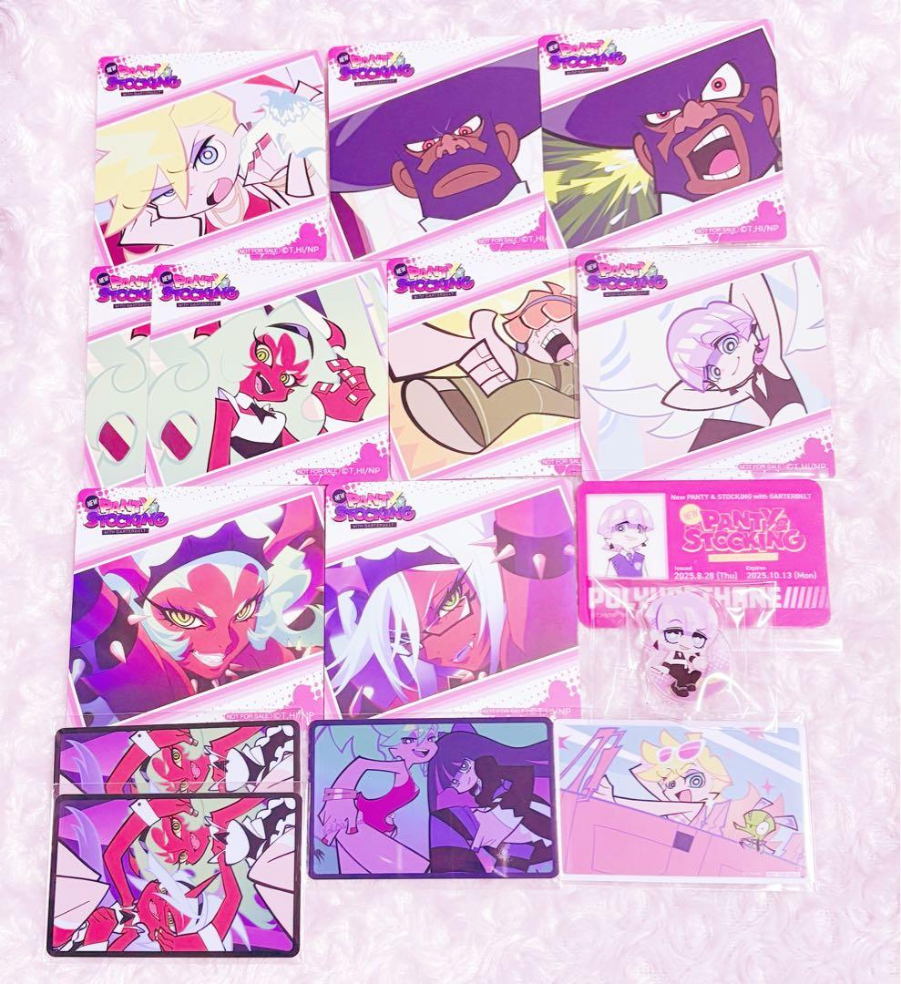 パンティ＆ストッキング TRIGGER 直筆サイン 缶バッジ 100種 アクスタ