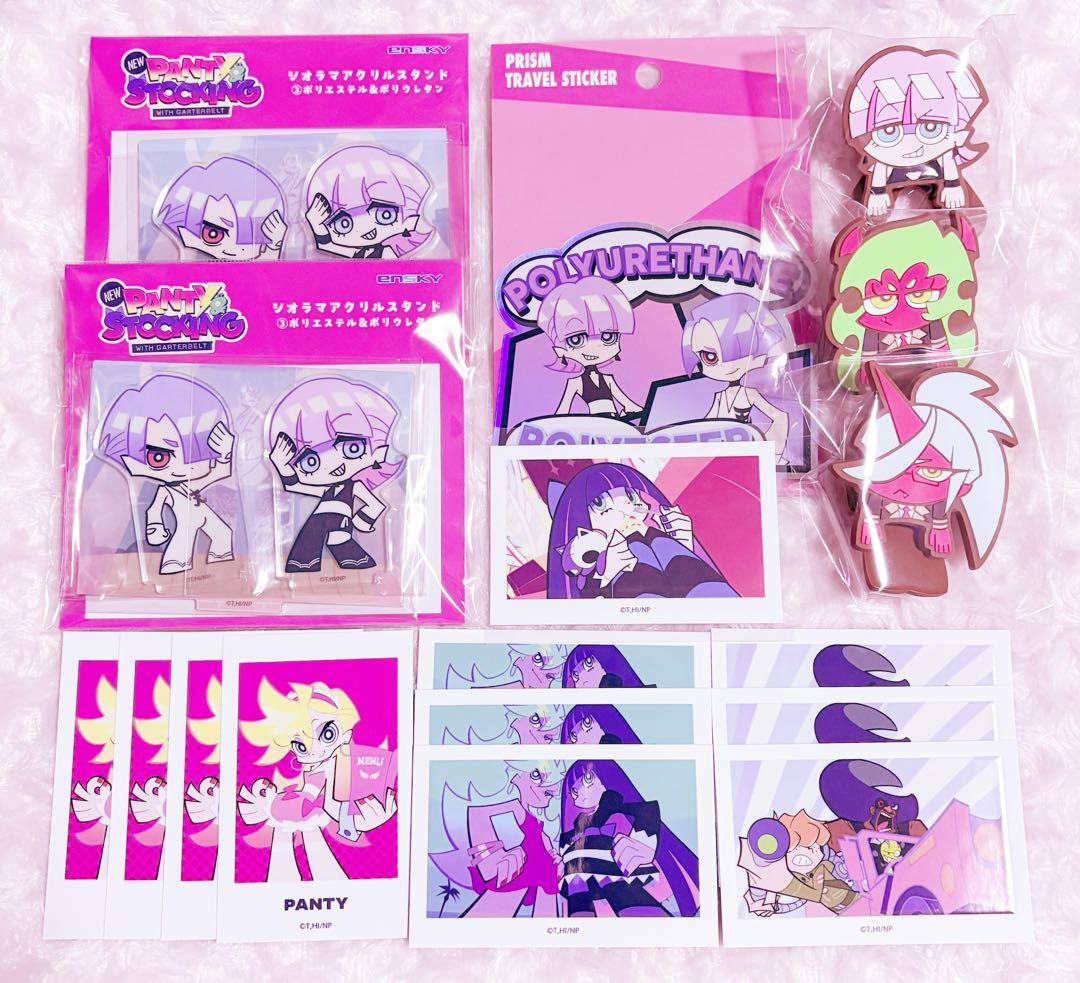 パンティ＆ストッキング TRIGGER 直筆サイン 缶バッジ 100種 アクスタ