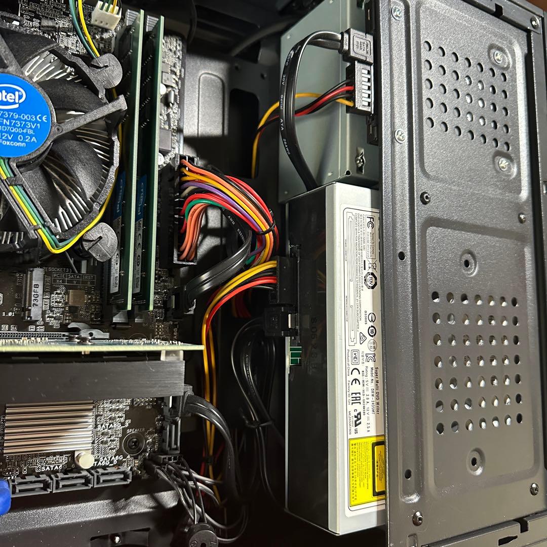 自作PC本体のみ（i3-7100 SSD 480GB DDR4 16GB)