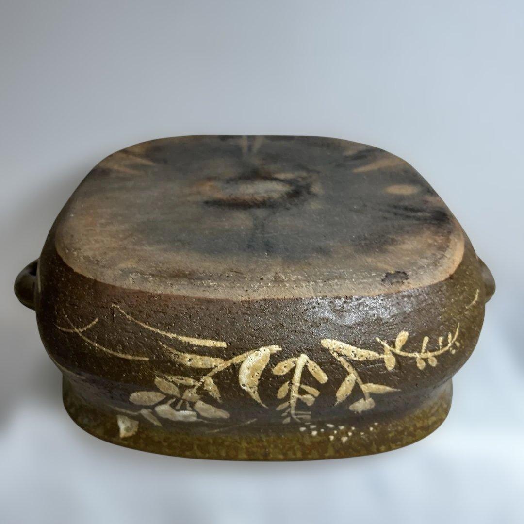 萬宝窯 土鍋 箱入り ★数回使用 蓄熱性 陶磁器 耐熱性土鍋 焼き物 自宅保管品