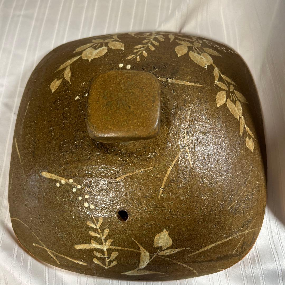 萬宝窯 土鍋 箱入り ★数回使用 蓄熱性 陶磁器 耐熱性土鍋 焼き物 自宅保管品