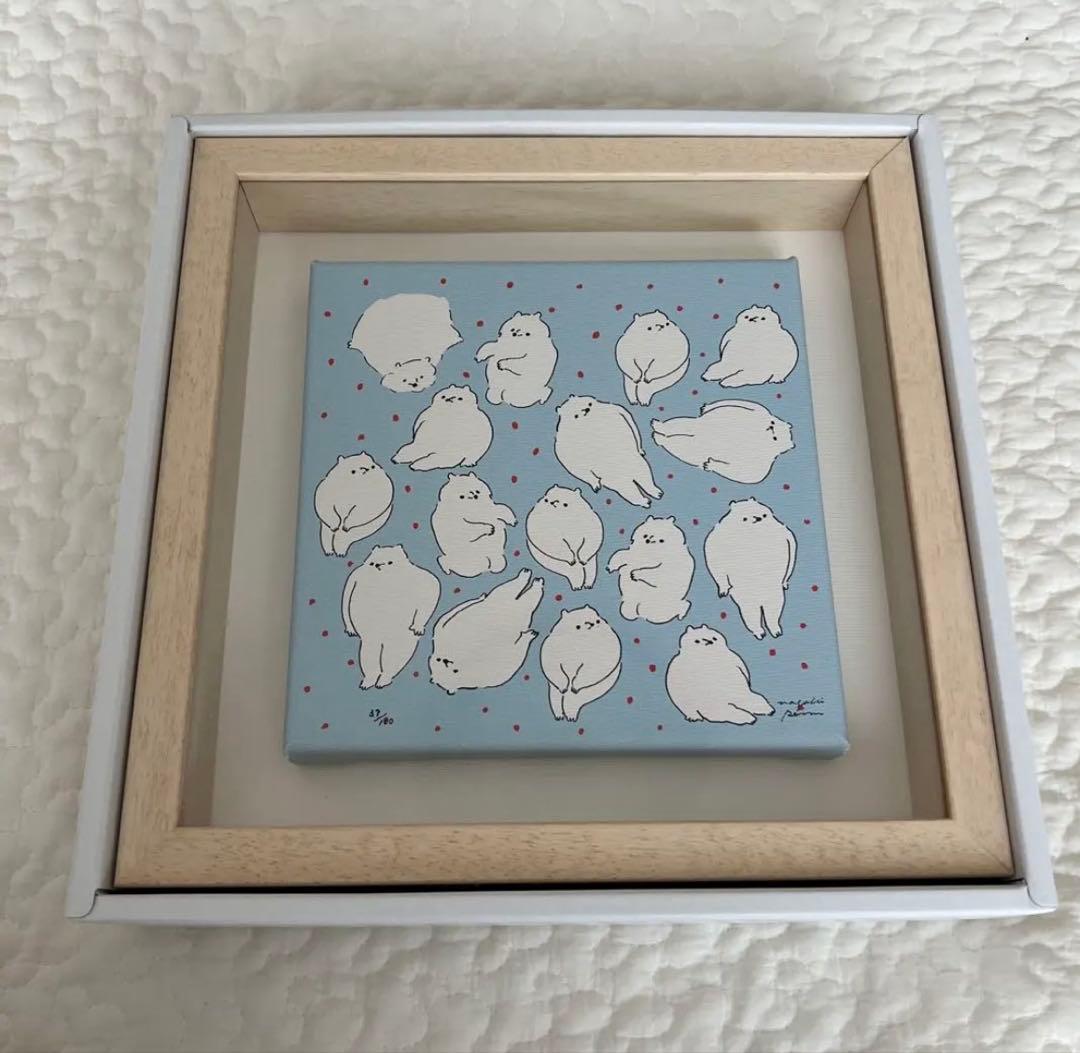 ナガキパーマ 絵画 キャンバスジクレー 夜中のへや 杏仁しろくま