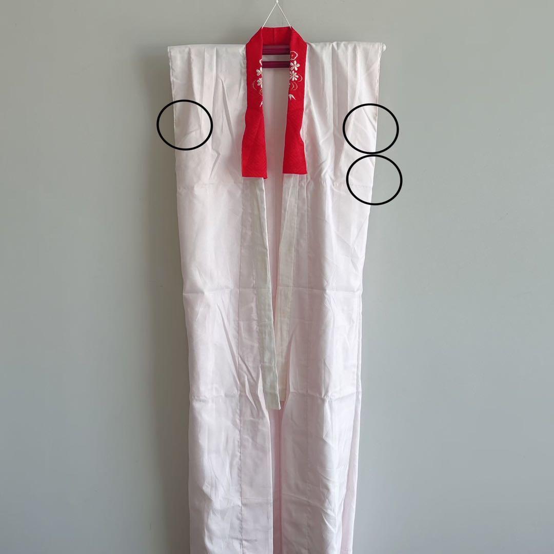 セット　七五三７歳女の子　青地花御所車　黒地袋帯　青海波金　袖なし長襦袢7103