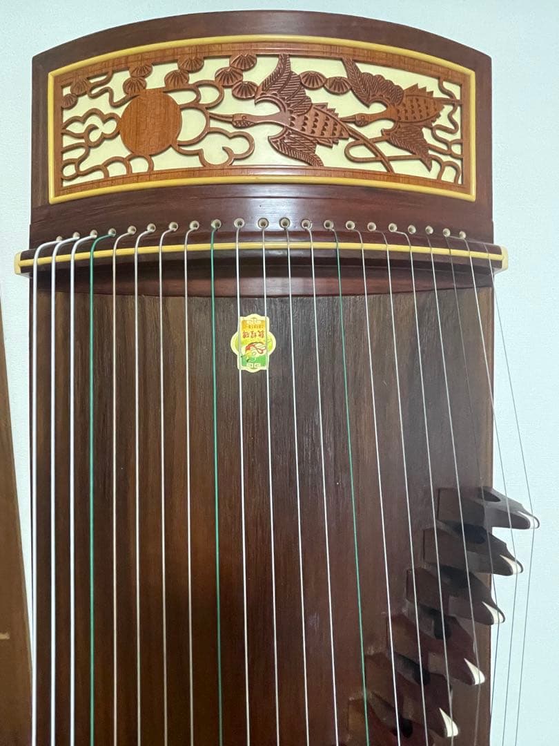 敦煌古筝 21弦 双鹤朝阳