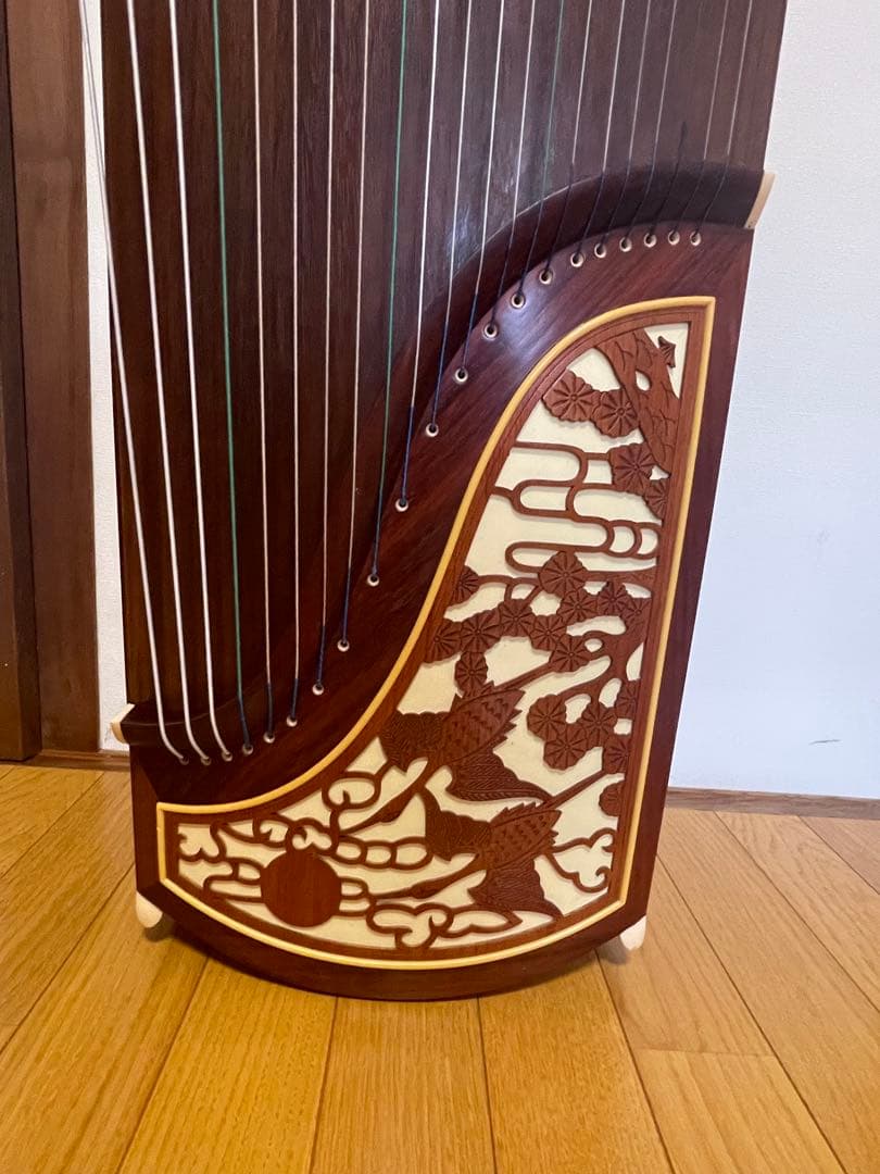 敦煌古筝 21弦 双鹤朝阳