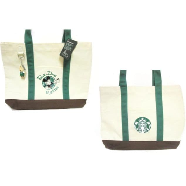 スターバックス　ミッキー　トートバッグ　ベアリスタ　スタバ　ストッパー付き