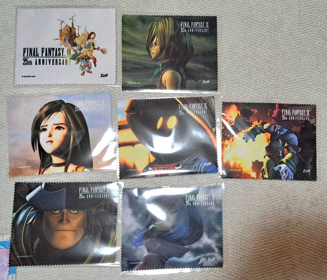 Zoff　FF9　コラボ　メガネ拭きつき