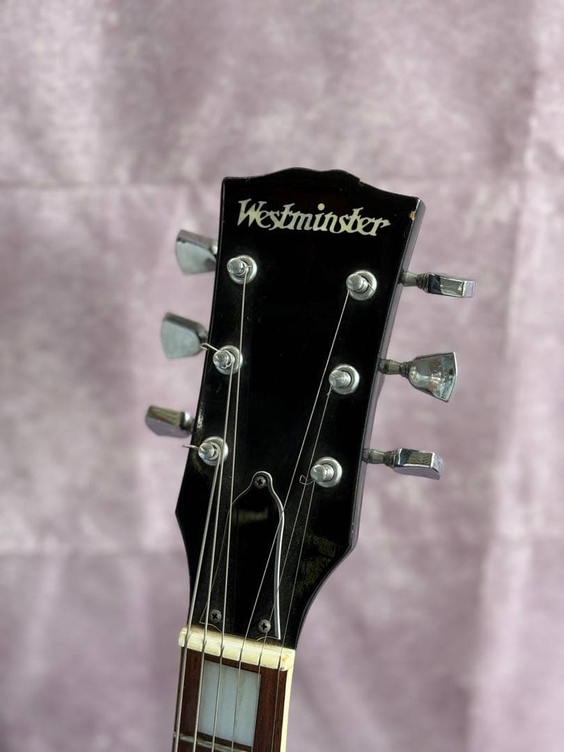 餅*読様 Westminster ブラック エレキギター レスポールスタイル