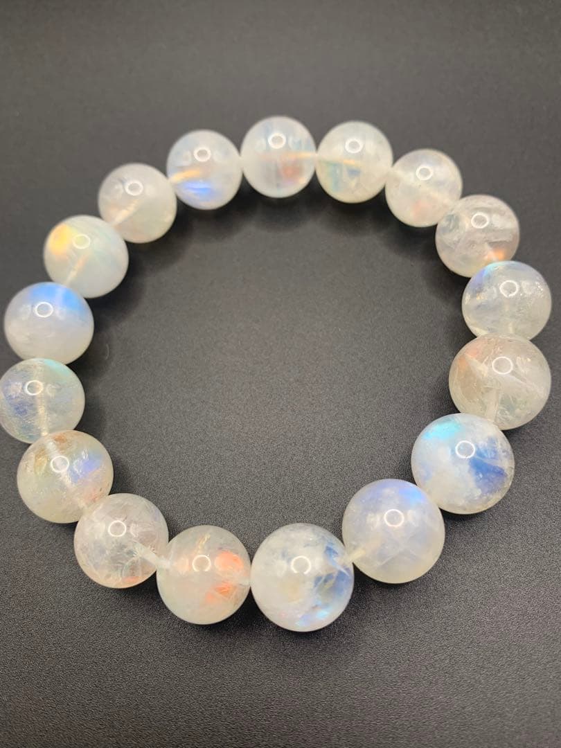 ホワイトラブラドライト　12ミリ内径17