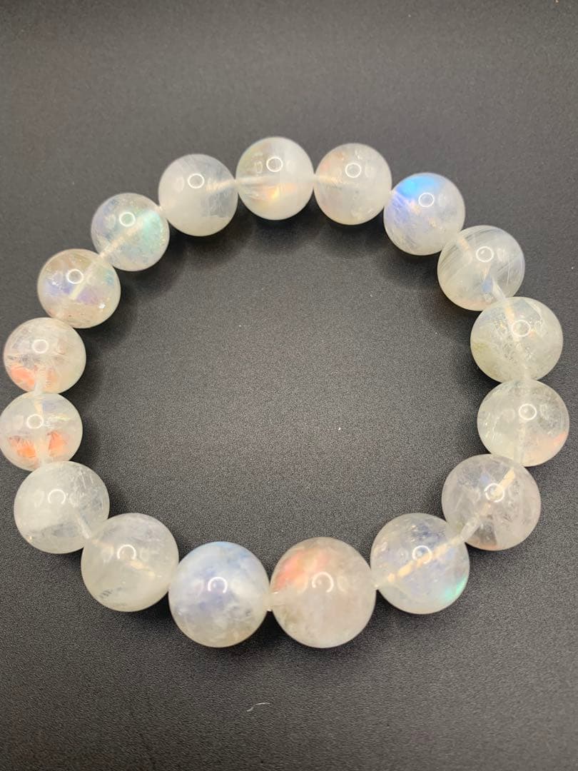 ホワイトラブラドライト　12ミリ内径17