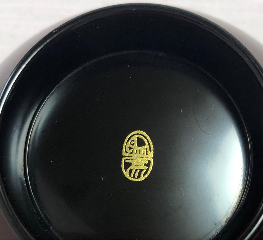 平安　象彦　吸物椀　漆器　武蔵野蒔絵　蓋付汁椀　三客