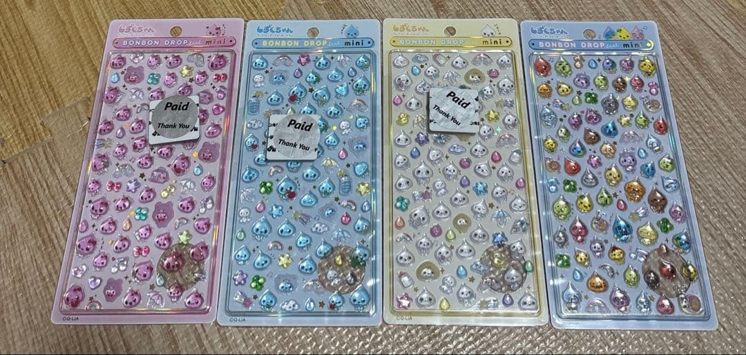 新品正規品　ボンボンドロップシールミニ　ボンドロミニ　しずくちゃん　クーリア