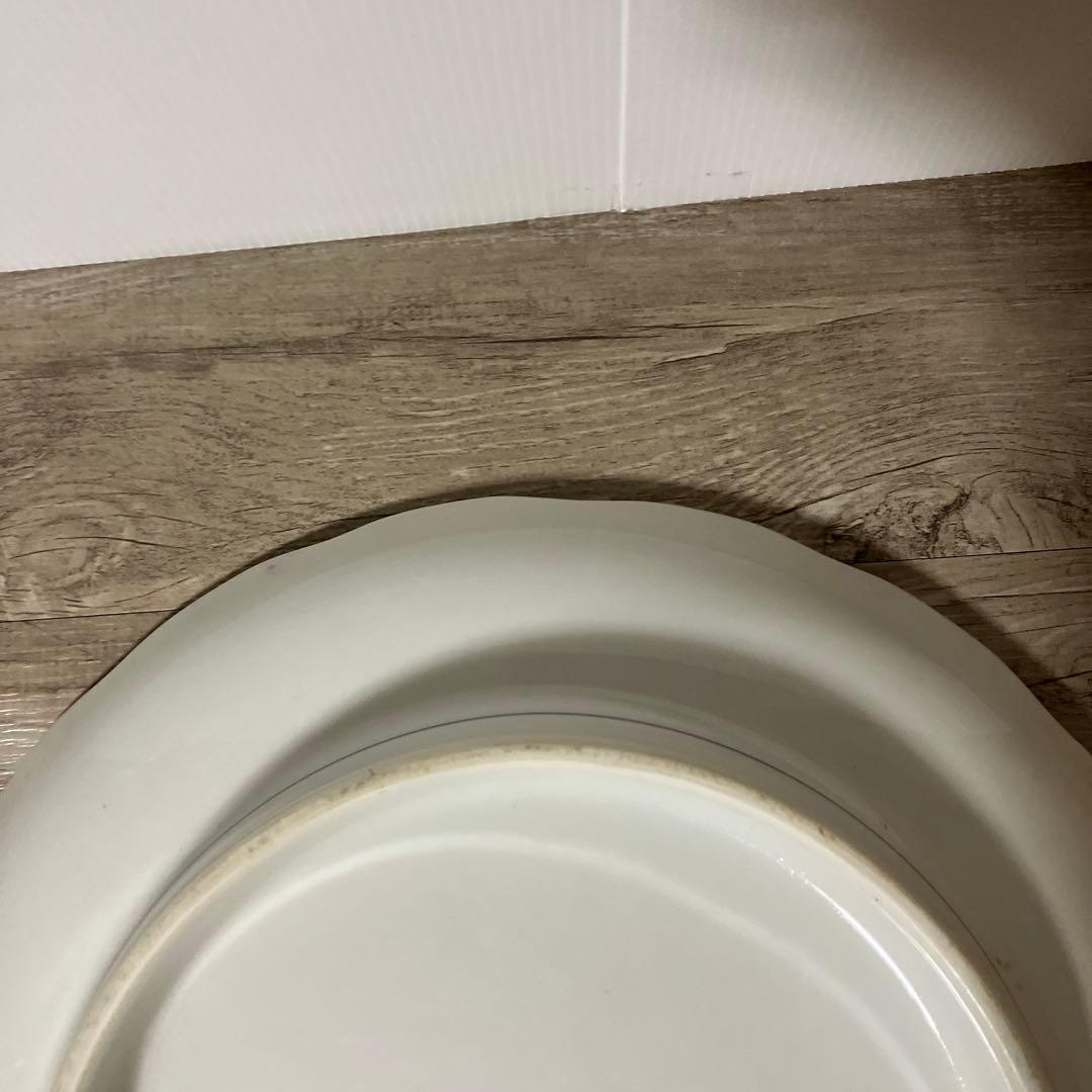 べ【庫山窯】美濃焼 大皿 金彩 牡丹 唐草 色絵 前畑陶器 和食器 飾り皿