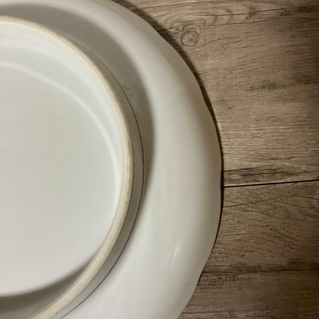 べ【庫山窯】美濃焼 大皿 金彩 牡丹 唐草 色絵 前畑陶器 和食器 飾り皿