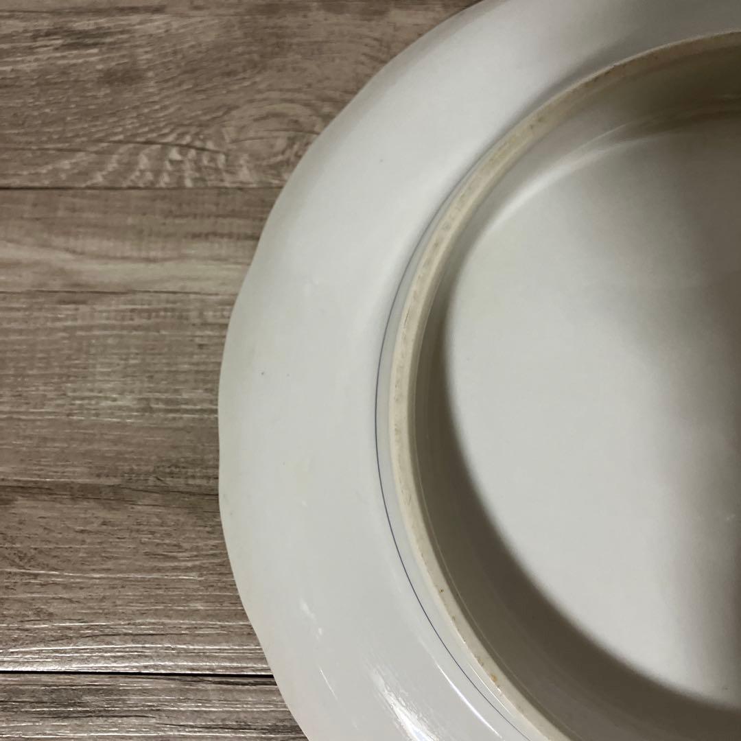 べ【庫山窯】美濃焼 大皿 金彩 牡丹 唐草 色絵 前畑陶器 和食器 飾り皿