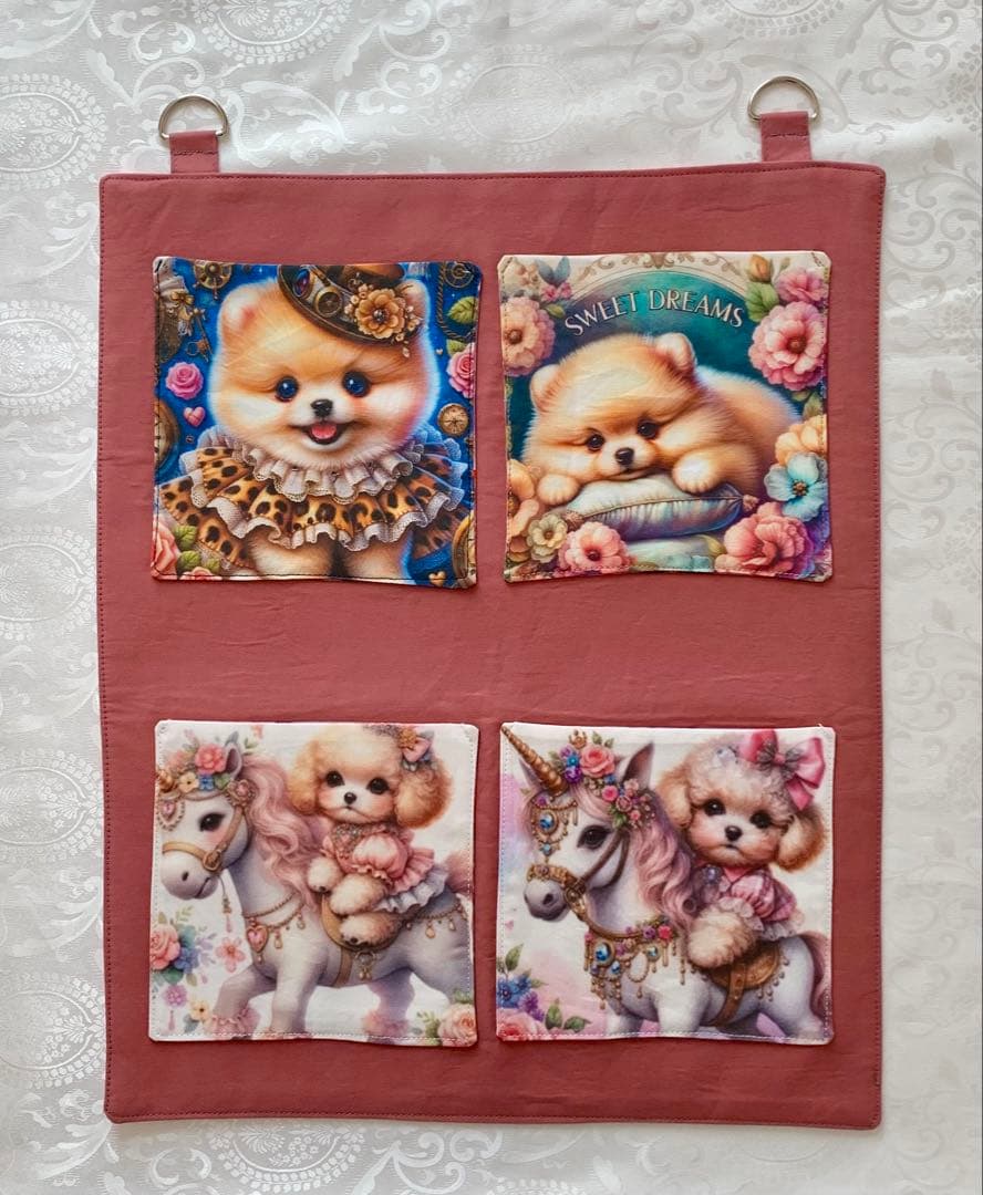 オーダー受付中　可愛いポメちゃん　トートバッグ　小物入れ