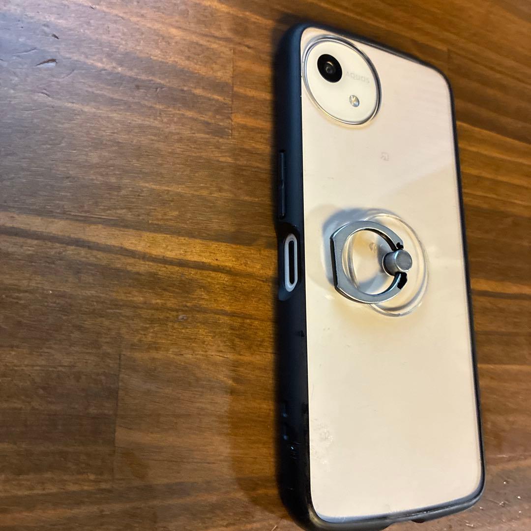 ホワイト スマートフォン 本体 カバー・保護フィルム・リングホルダー付き