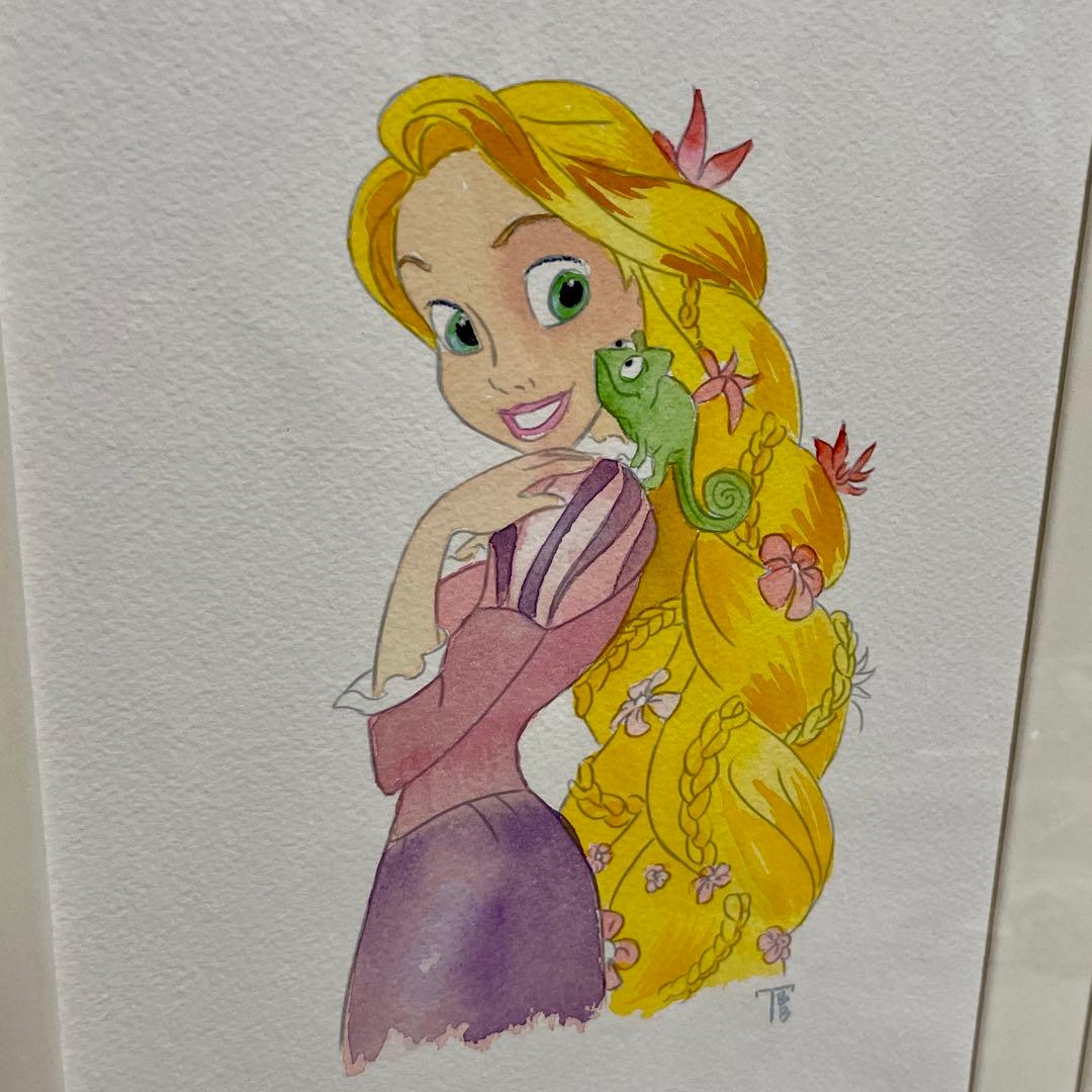 D*m様 【美品】トリシア RAPUNZEL & PASCAL 原画 直筆サイン