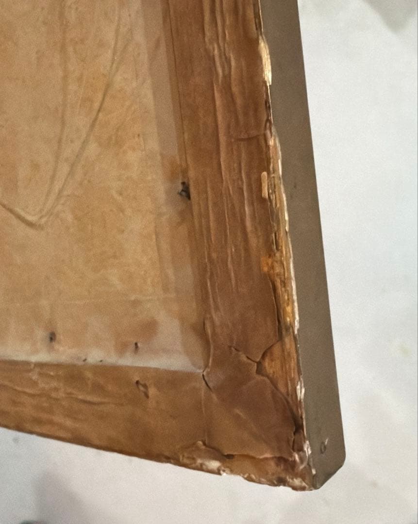 100年以上前？の、小さな額絵‼️社交界デビューの準備❓ママのピアノでダンスの練習