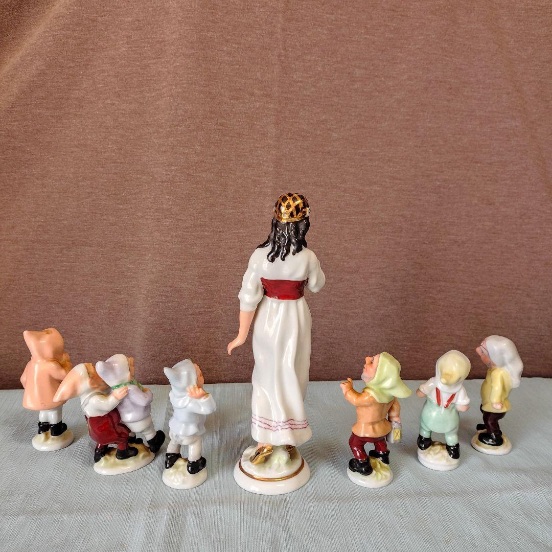 チェコ製ポーセリン/ロイヤル・ダックス「美女(白雪姫)と7人の小人達」
